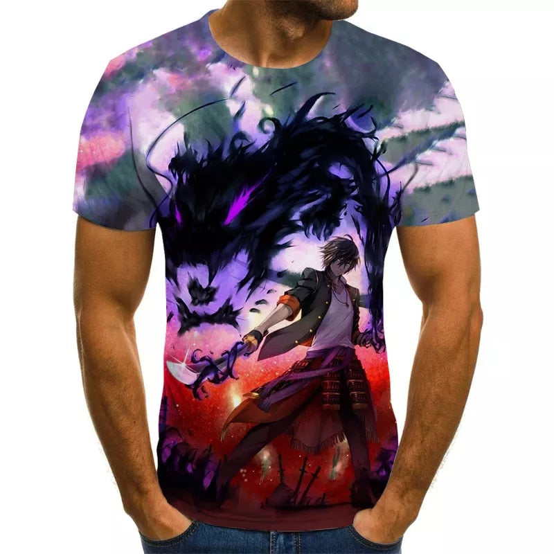 Demon Slayer 3D Printed T-Shirt - Anime Fantasy Land