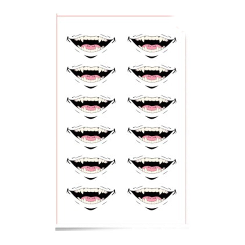 Jujutsu Kaisen Yuji Itadori/Toge Inumaki Cosplay Tattoo Stickers