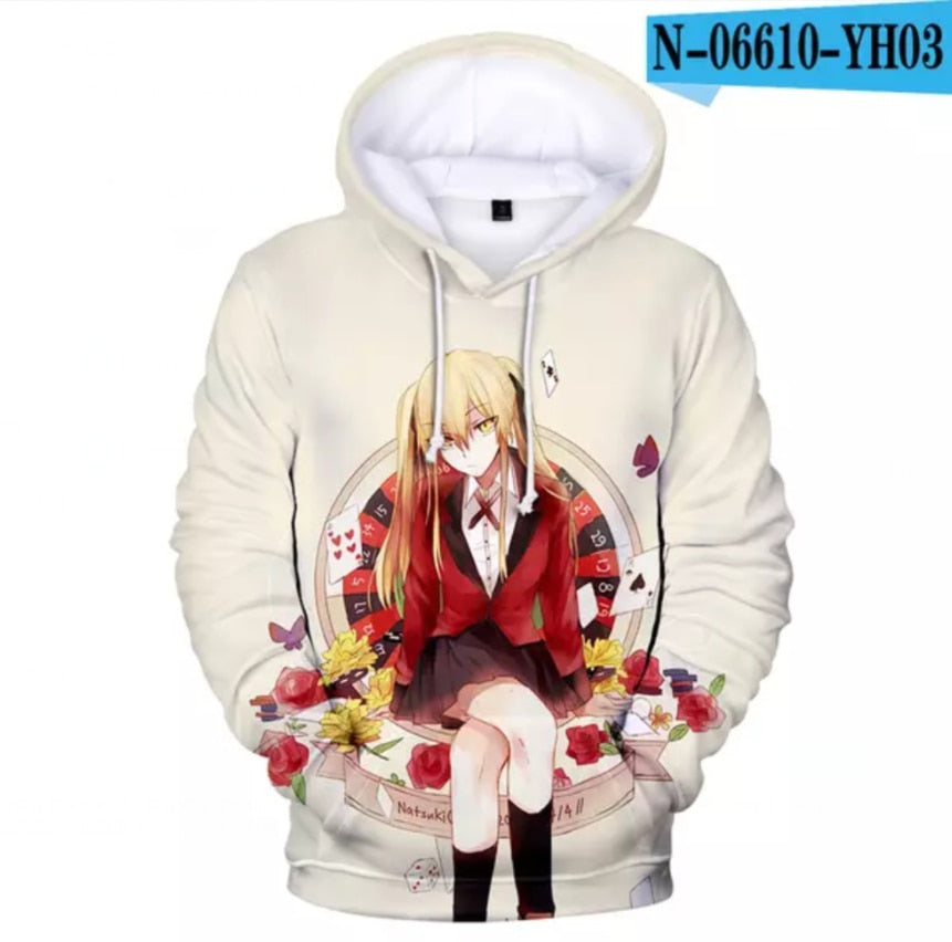 Kakegurui Sayaka Igarashi Cosplay 3D Hoodie