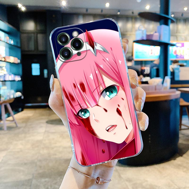 Zero Two Darling in the Franxx Clear Phone Case for iPhone
