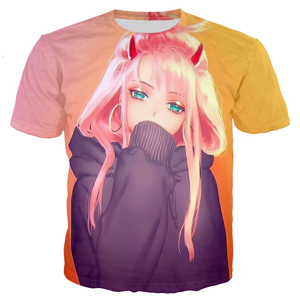 Darling in the Franxx T Shirt Cool 3D Printed