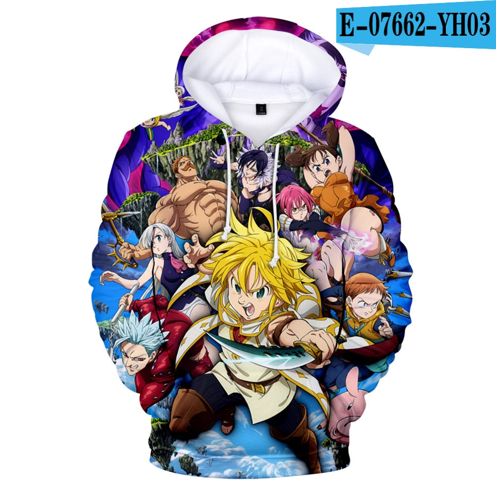 The Seven Deadly Sins 3D Hoodies