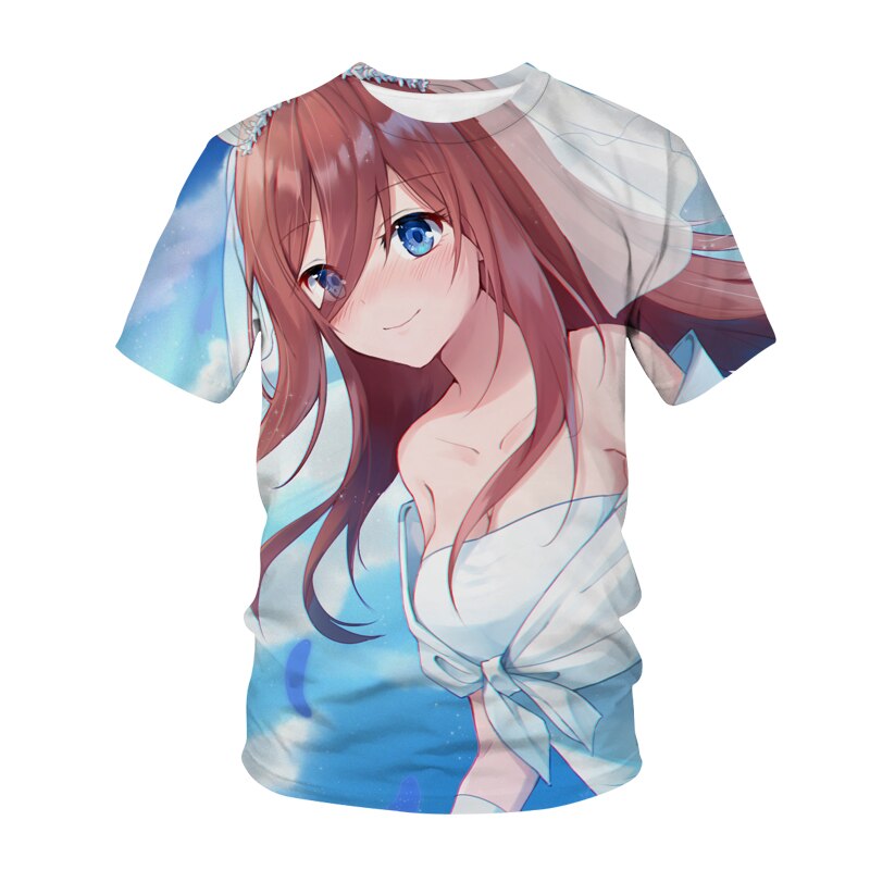 The Quintessential Quintuplets 3D Print T-Shirt