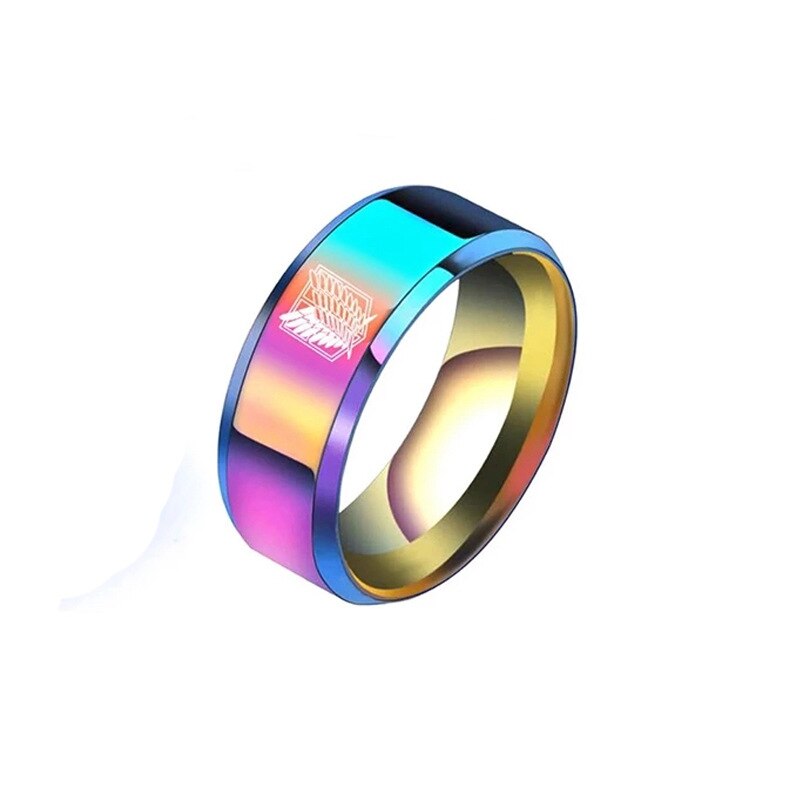 Attack on Titan Titanium Stainless Steel Ring