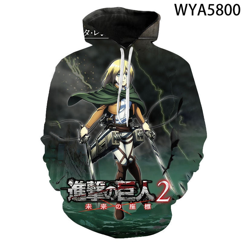 Attack On Titan 3D Printed Sweatshirts