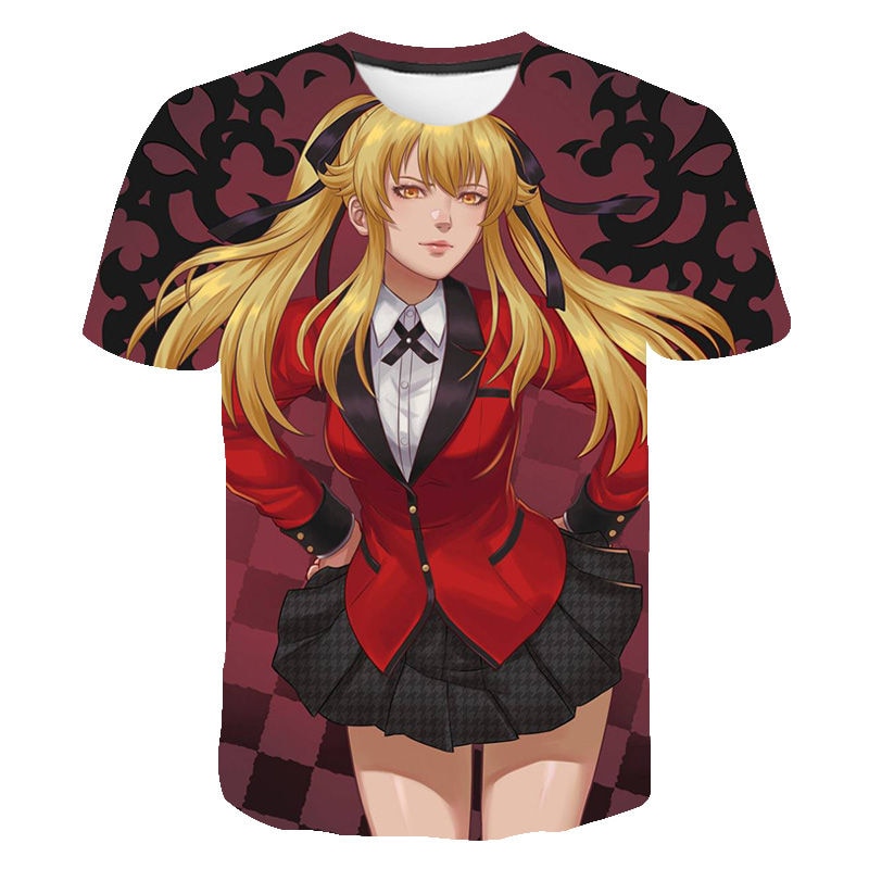 Kakegurui 3D Printed T Shirt