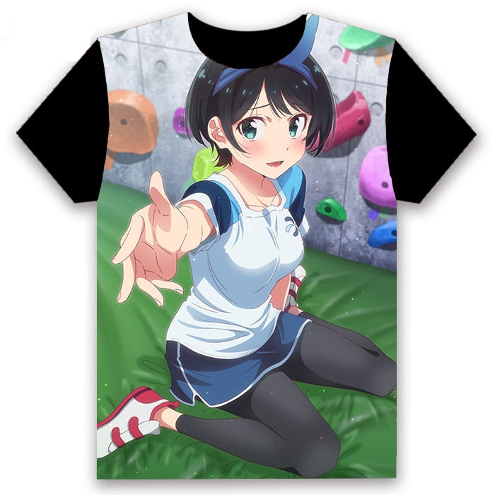 Rent A Girlfriend (Kanojo Okarishimasu) Kazuya Kinoshita /Chizuru Mizuhara Cosplay T-shirts