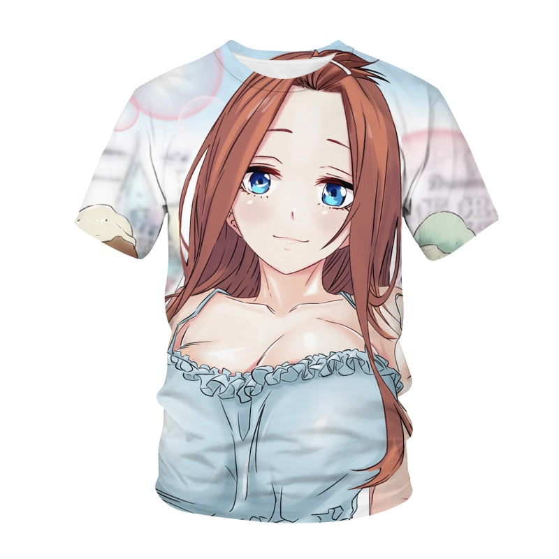 The Quintessential Quintuplets 3D Print T-Shirt
