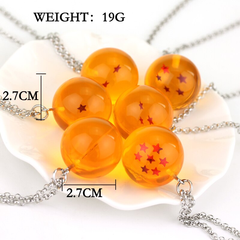 Dragon Ball Z Goku Necklace 1-7 Stars