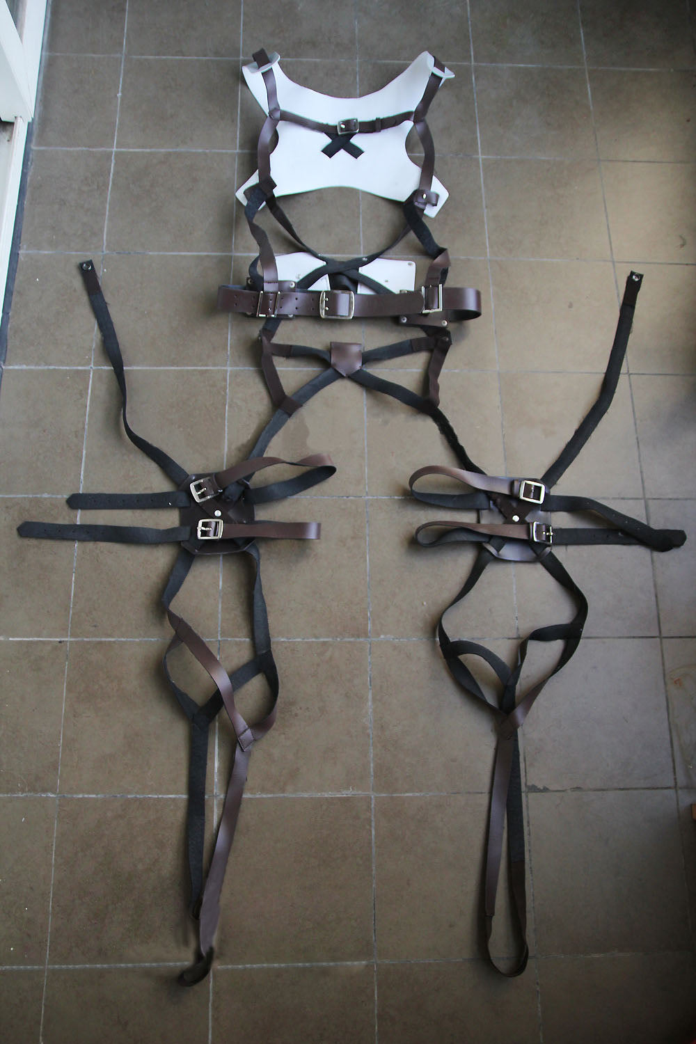 Attack On Titan Cosplay Leather Skirt and Belt set