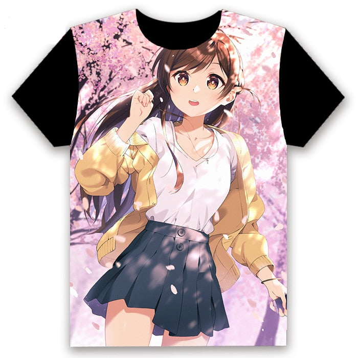 Rent A Girlfriend (Kanojo Okarishimasu) Kazuya Kinoshita /Chizuru Mizuhara Cosplay T-shirts