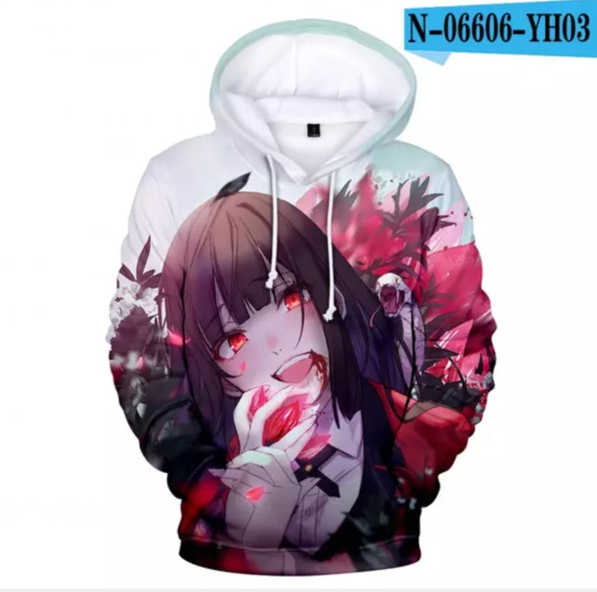 Kakegurui Sayaka Igarashi Cosplay 3D Hoodie