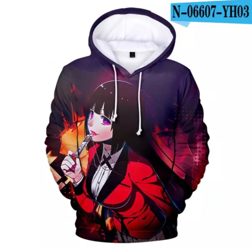 Kakegurui Sayaka Igarashi Cosplay 3D Hoodie
