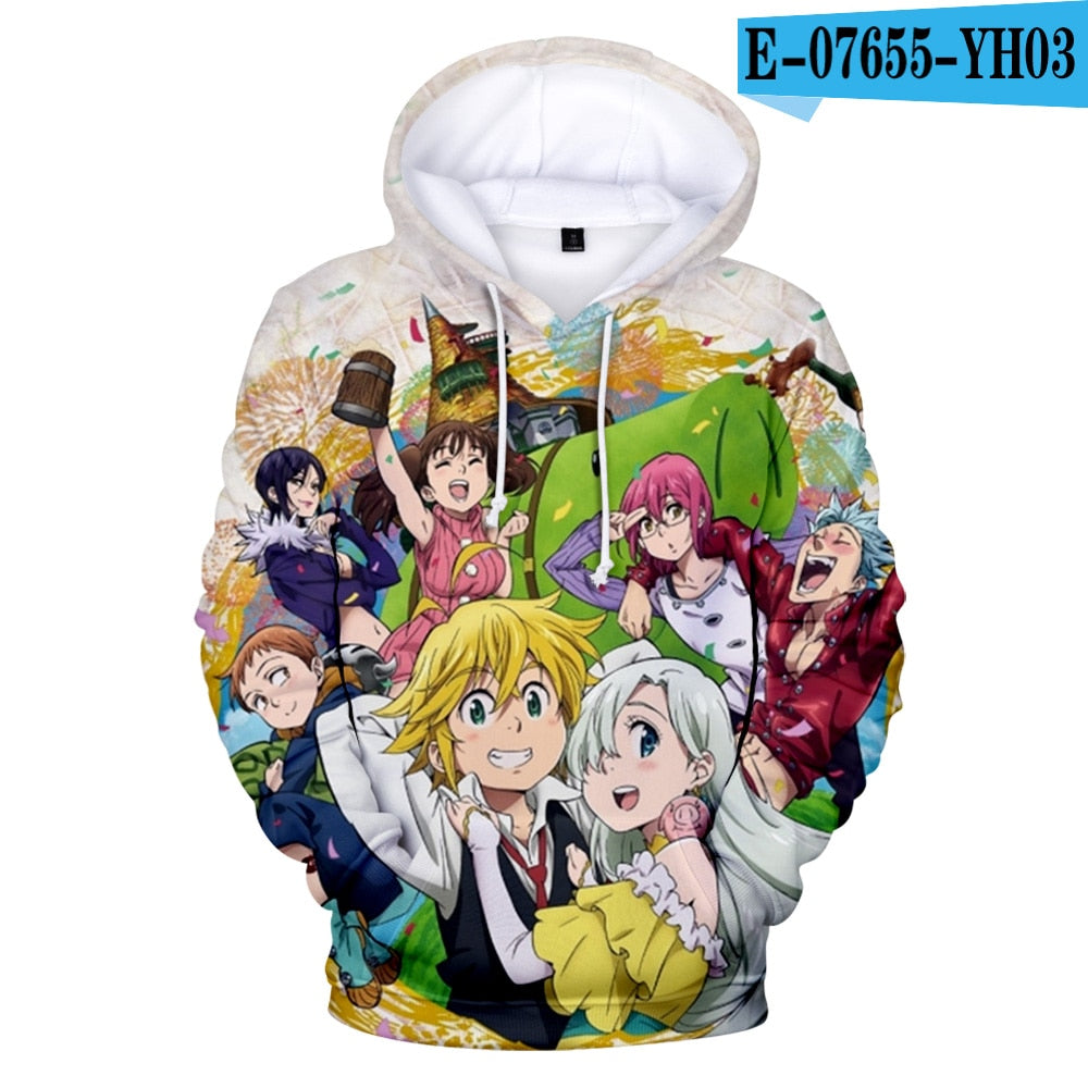 The Seven Deadly Sins 3D Hoodies