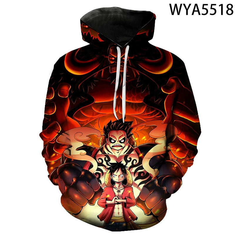 One Piece Printed 3D Hoodies