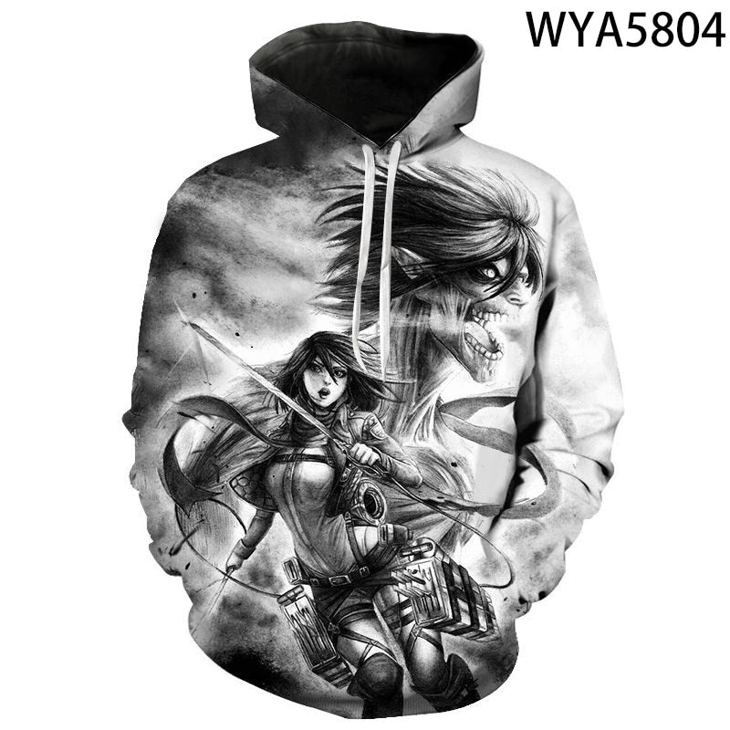 Attack On Titan 3D Printed Sweatshirts