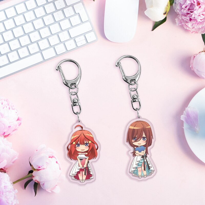 The Quintessential Quintuplets Nakano Ichika Nino Miku Yotsuba Itsuki Keychain