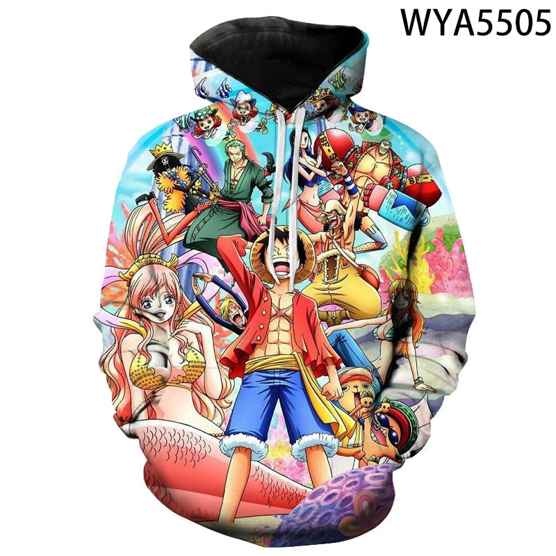 One Piece Printed 3D Hoodies