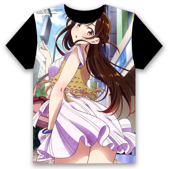 Rent A Girlfriend (Kanojo Okarishimasu) Kazuya Kinoshita /Chizuru Mizuhara Cosplay T-shirts