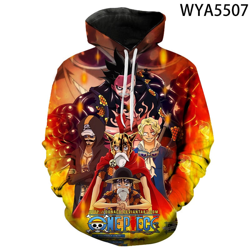 One Piece Printed 3D Hoodies