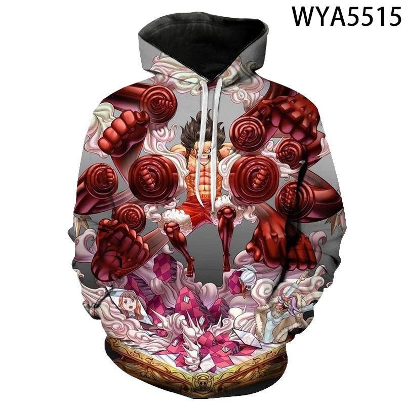 One Piece Printed 3D Hoodies
