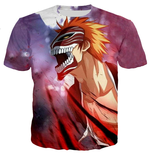 Bleach Printed T-shirt Casual Tops
