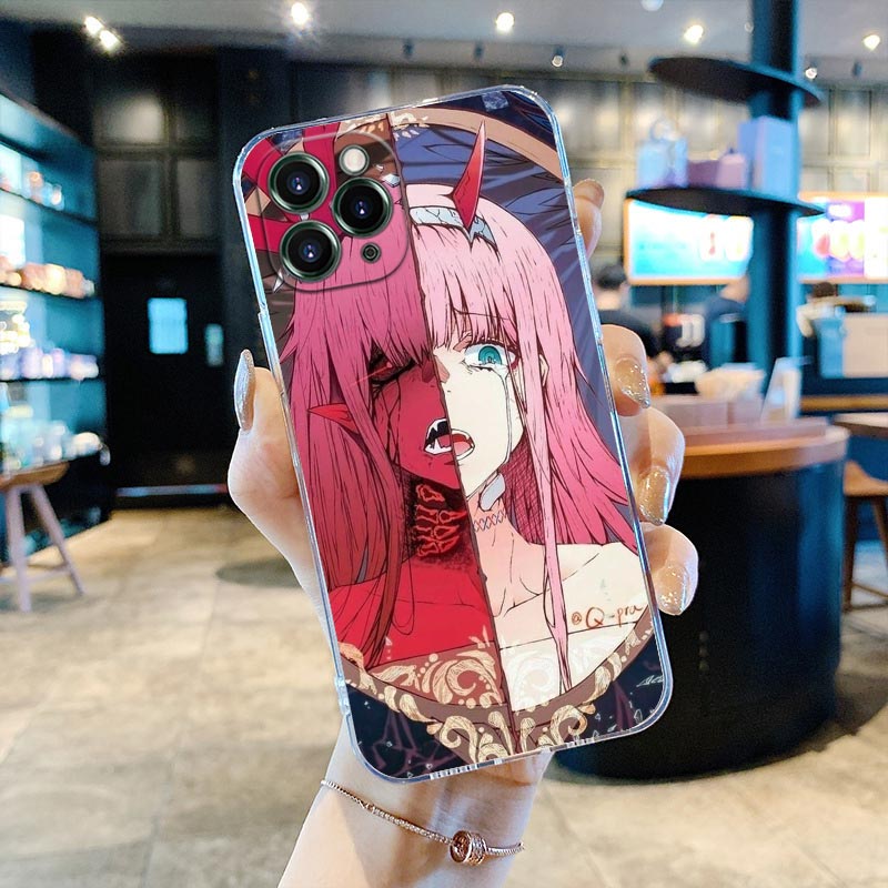 Zero Two Darling in the Franxx Clear Phone Case for iPhone