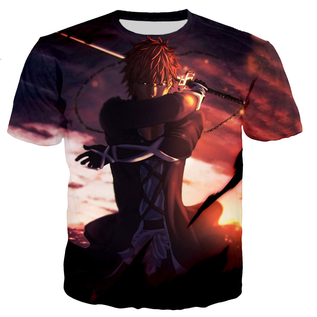 Bleach Printed T-shirt Casual Tops