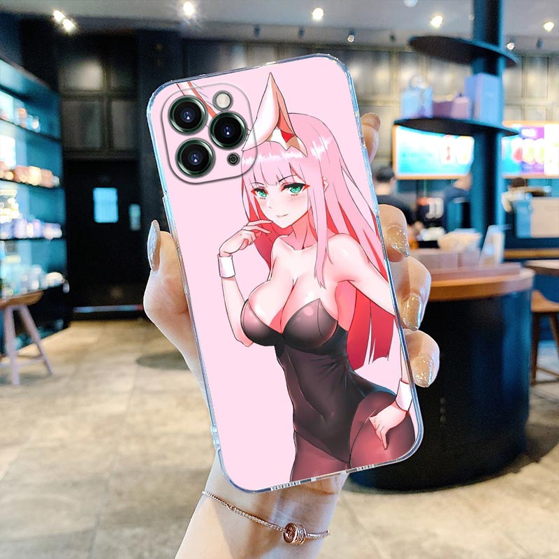 Zero Two Darling in the Franxx Clear Phone Case for iPhone