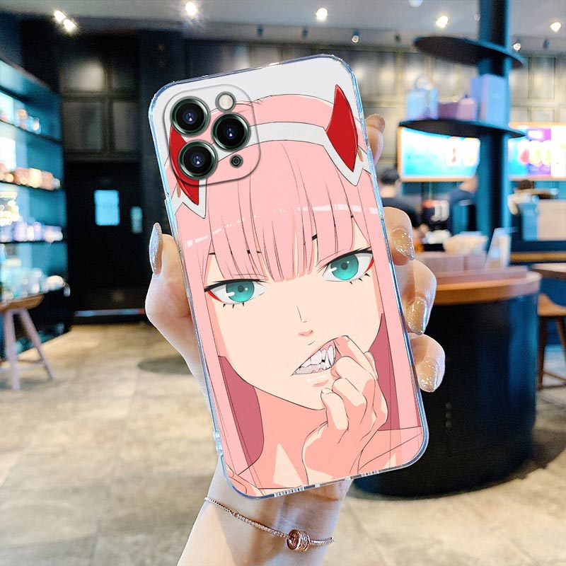 Zero Two Darling in the Franxx Clear Phone Case for iPhone