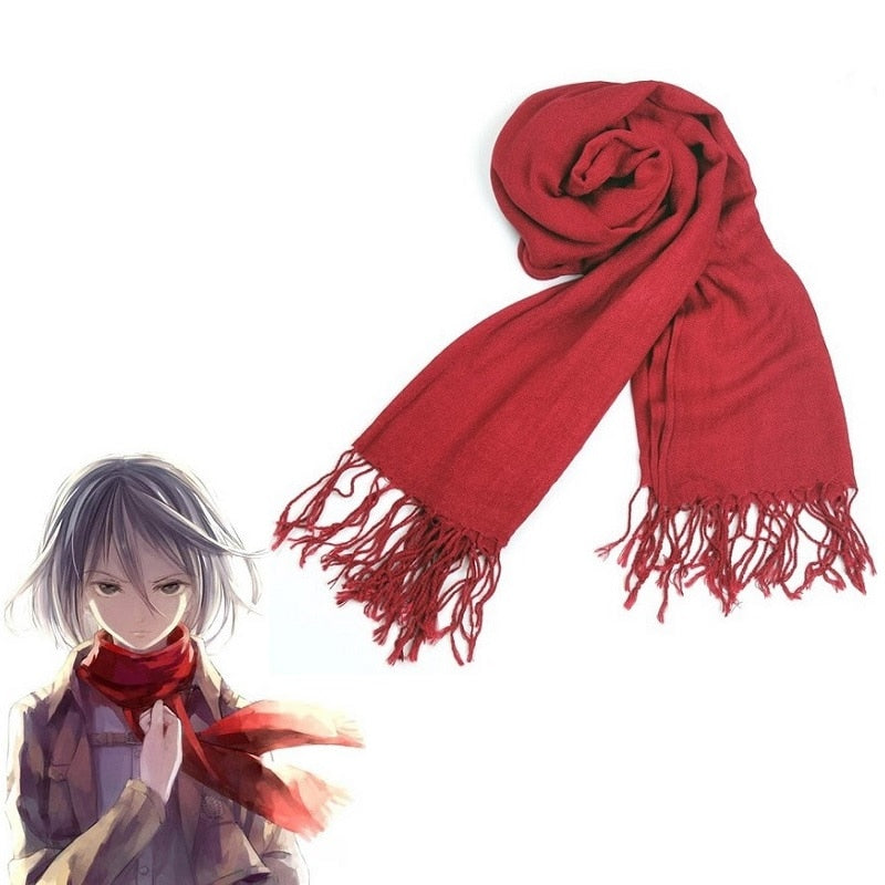 Attack on Titan Mikasa Ackerman Cosplay Scarf