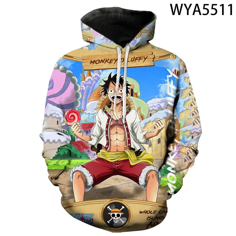 One Piece Printed 3D Hoodies