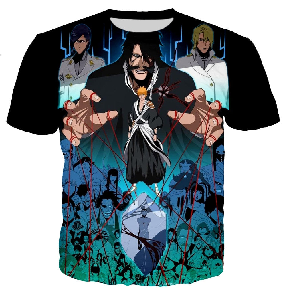 Bleach Printed T-shirt Casual Tops