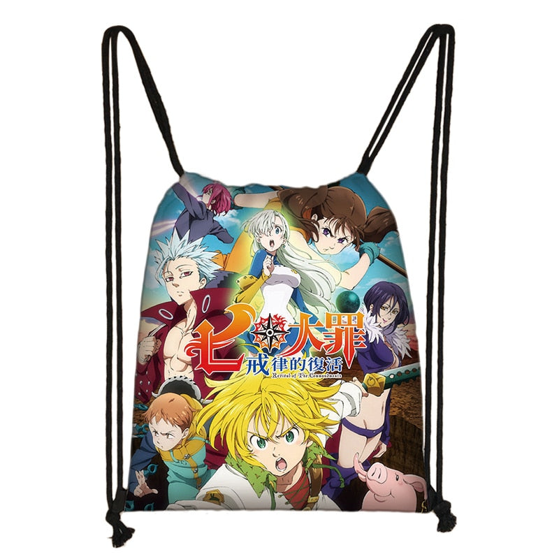 The Seven Deadly Sins Drawstring Backpack