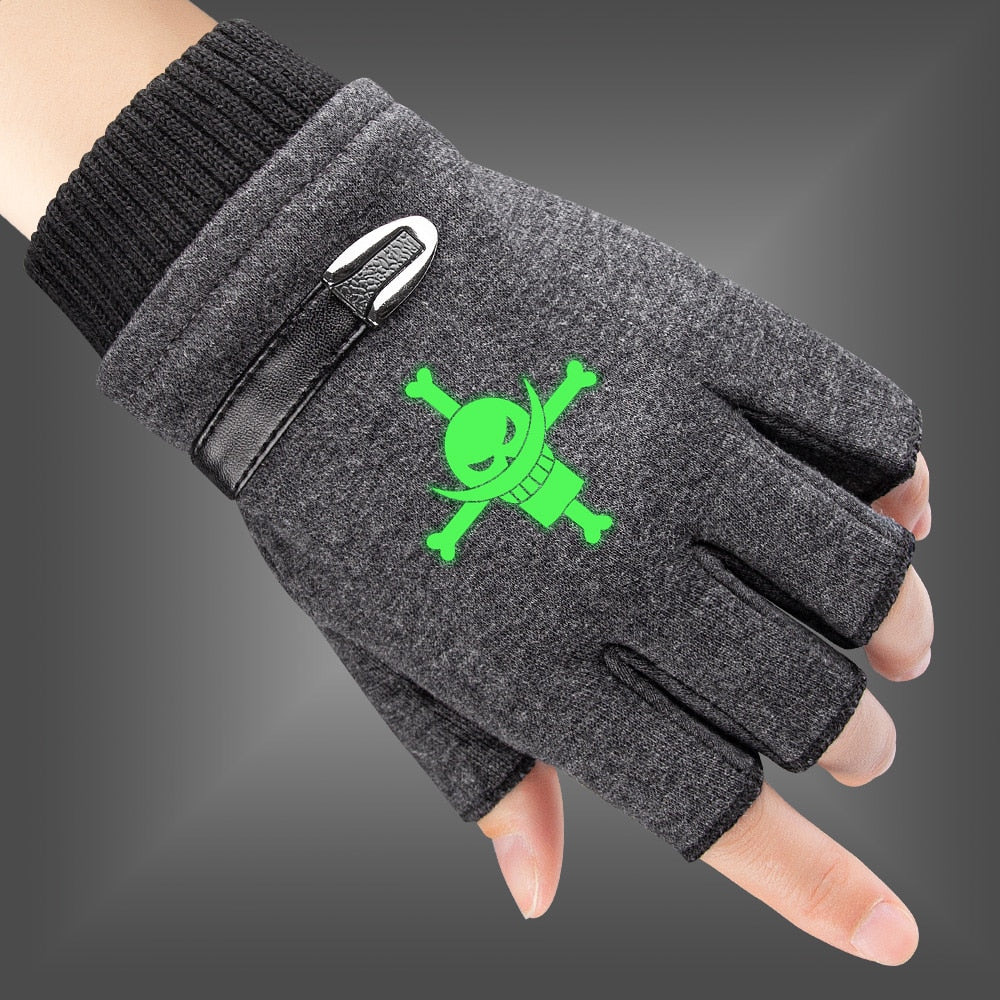 One Piece Pirate Luffy Skull Logo Gloves