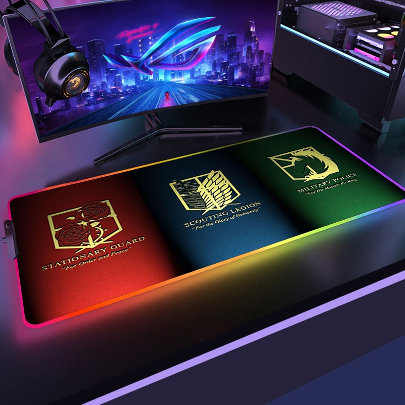 Attack on Titan RGB Mouse Pad
