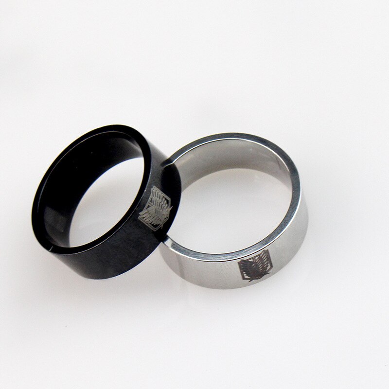 Attack on Titan Titanium Stainless Steel Ring