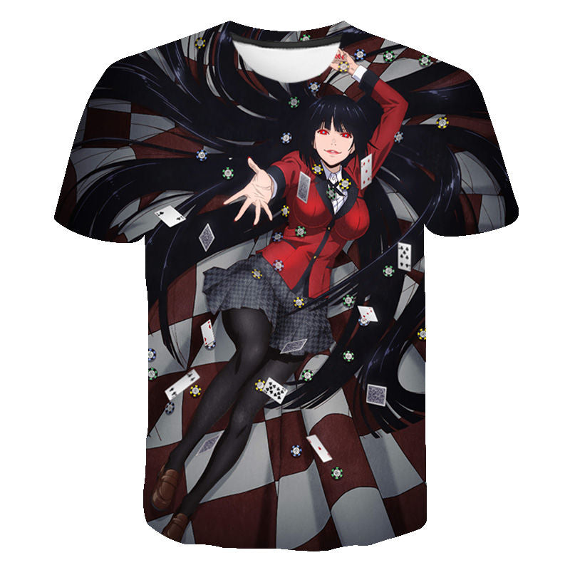 Kakegurui 3D Printed T Shirt