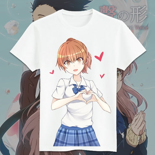 Silent Voice Nishimiya Shouko Cosplay T-Shirt