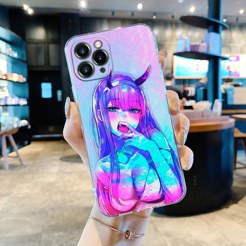 Zero Two Darling in the Franxx Clear Phone Case for iPhone