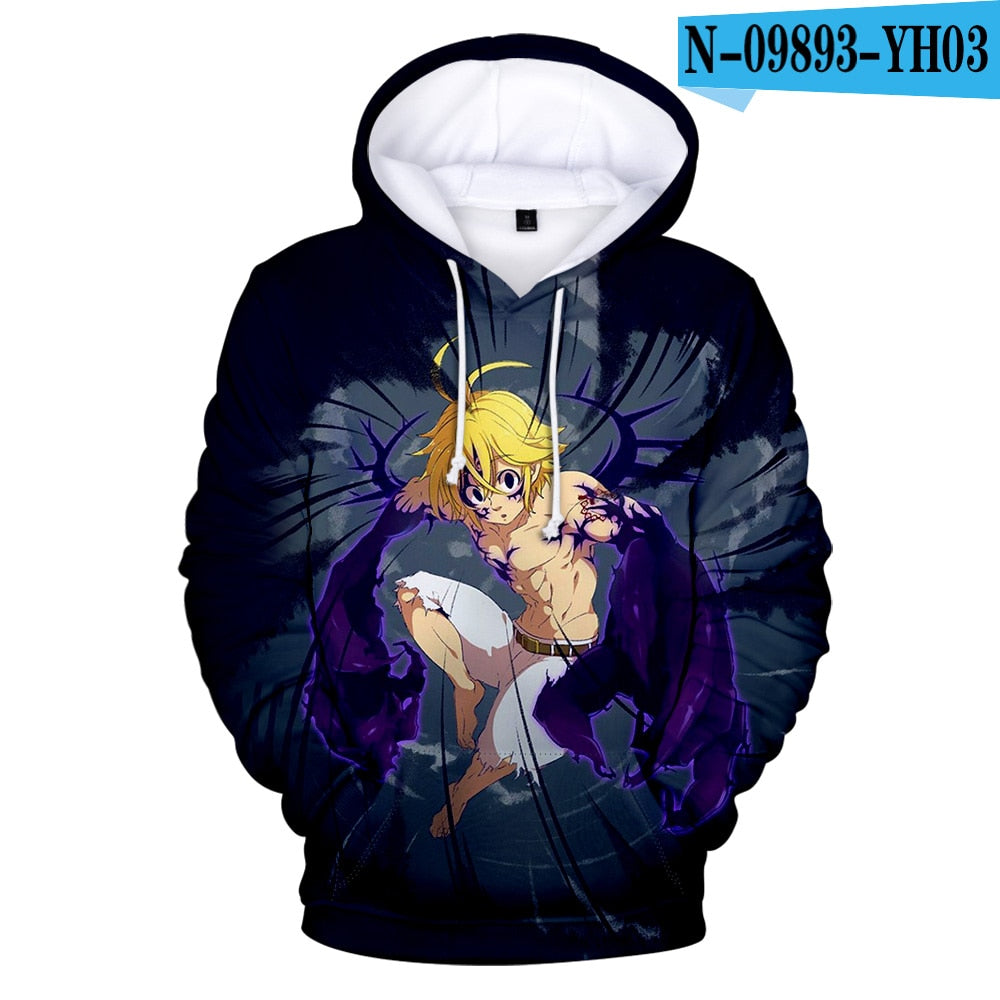 The Seven Deadly Sins 3D Hoodies