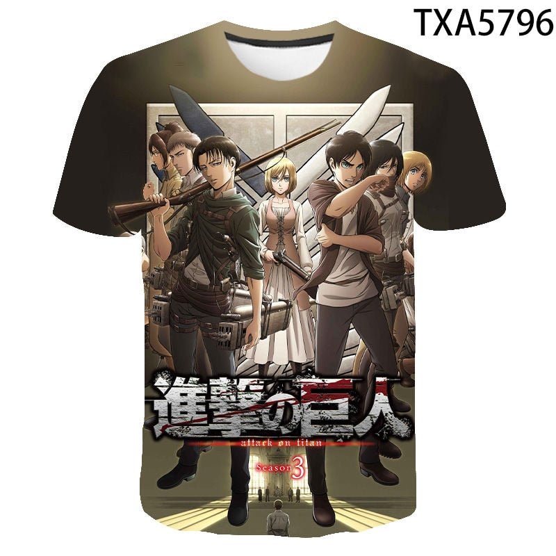 Attack On Titan 3D T-shirts