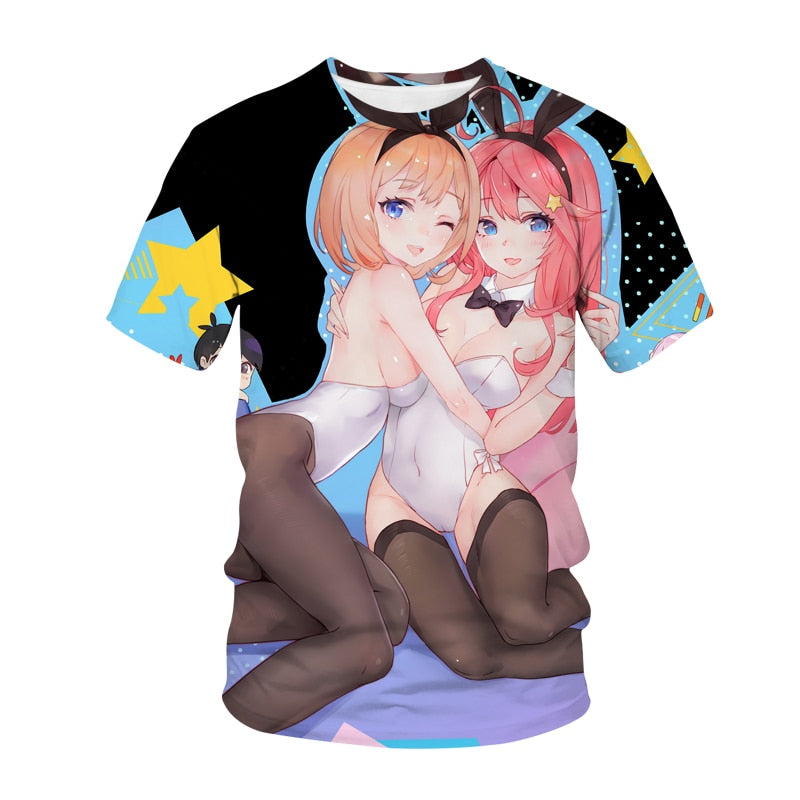 The Quintessential Quintuplets 3D Print T-Shirt