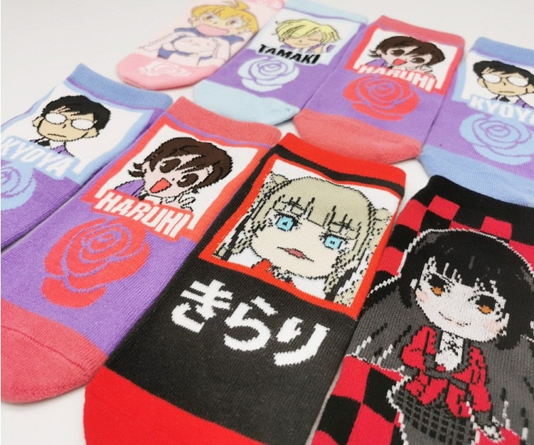 Kakegurui Compulsive Gambler cotton socks
