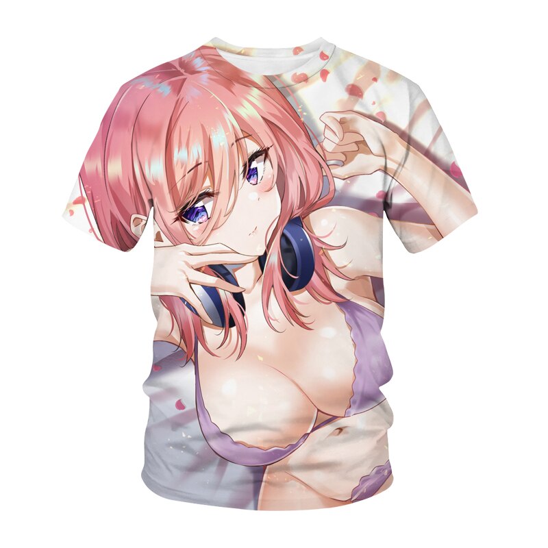 The Quintessential Quintuplets 3D Print T-Shirt