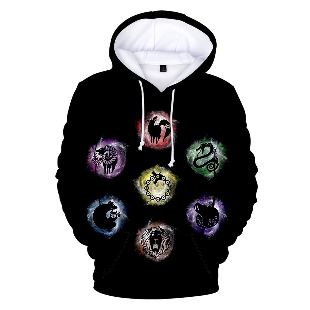 The Seven Deadly Sins 3D Hoodies
