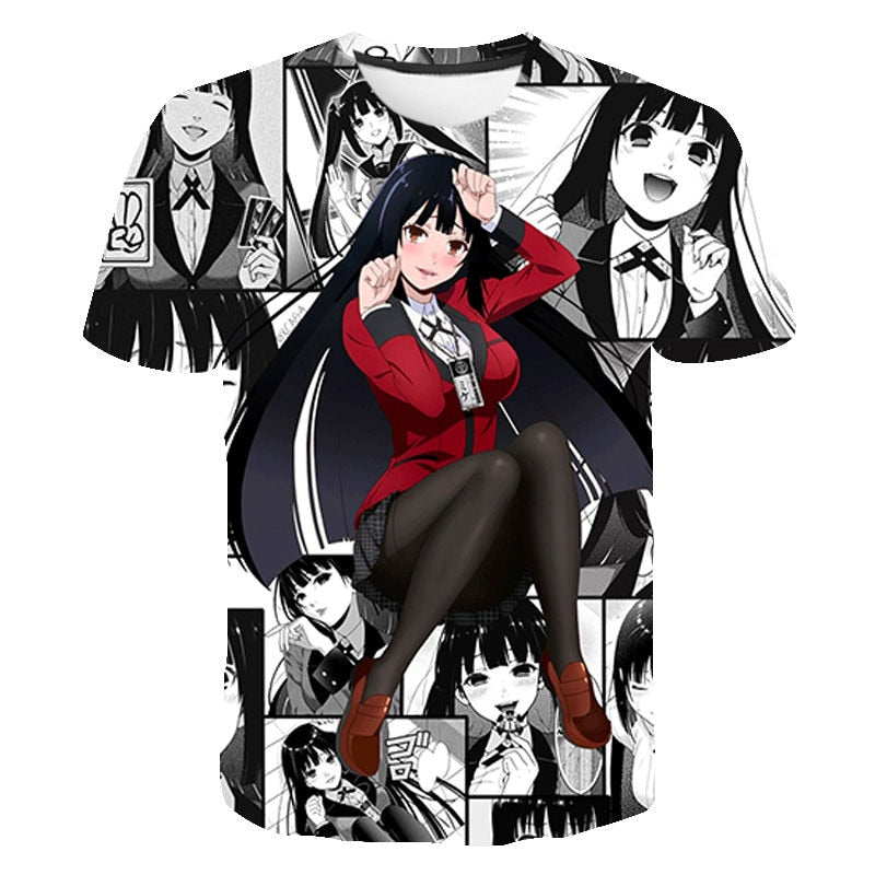 Kakegurui 3D Printed T Shirt