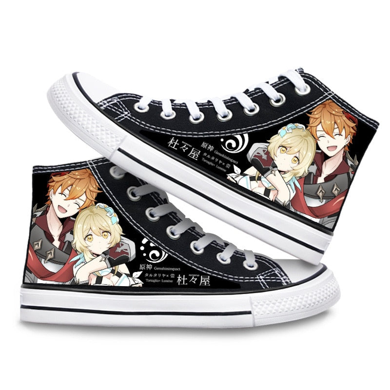 Genshin Impact Klee Zhongli cosply Shoes