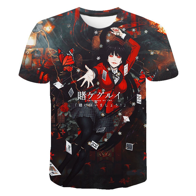 Kakegurui 3D Printed T Shirt