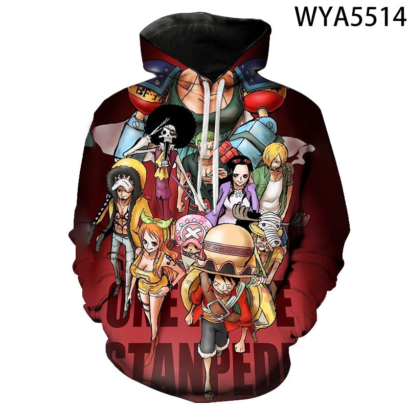 One Piece Printed 3D Hoodies